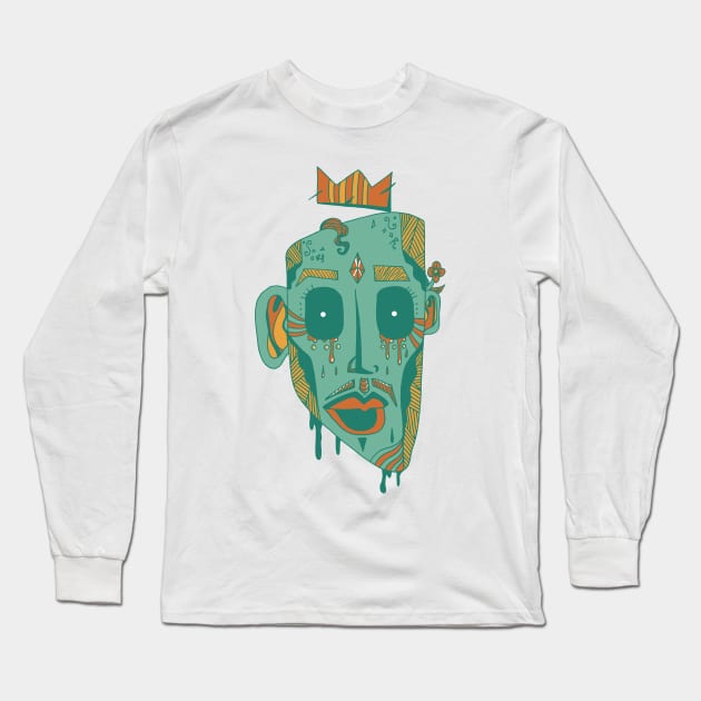 Mountain Green Strange King Juan Long Sleeve T-Shirt by kenallouis